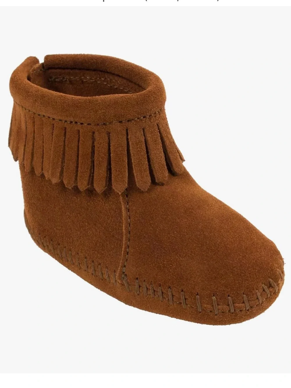 NWOB Minnetonka Back Flap Bootie | Baby Size 6 | Brown